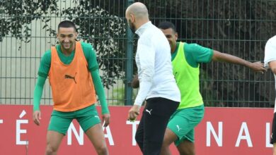 حصة تدريبية لأسود الأطلس